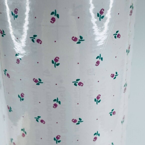 75 Ft Contact Paper Pink Rosebud Roses Floral Vinyl Liner Peel Stick Cottagecore - Picture 5 of 9